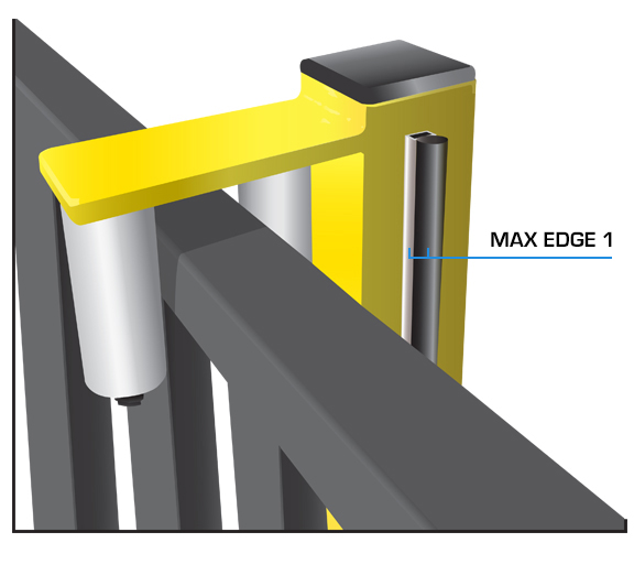 Maximum Controls Max Edge 1 safety edge illustration
